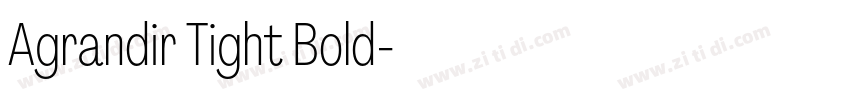 Agrandir Tight Bold字体转换 Agrandir Tight Bold字体转换
